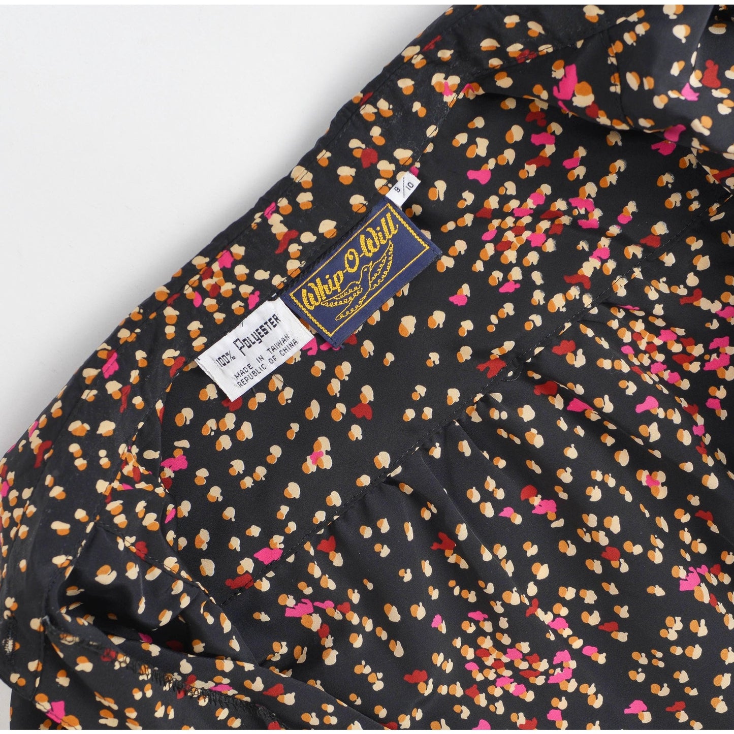 View of Whip-O-Will inside of blouse neckline.