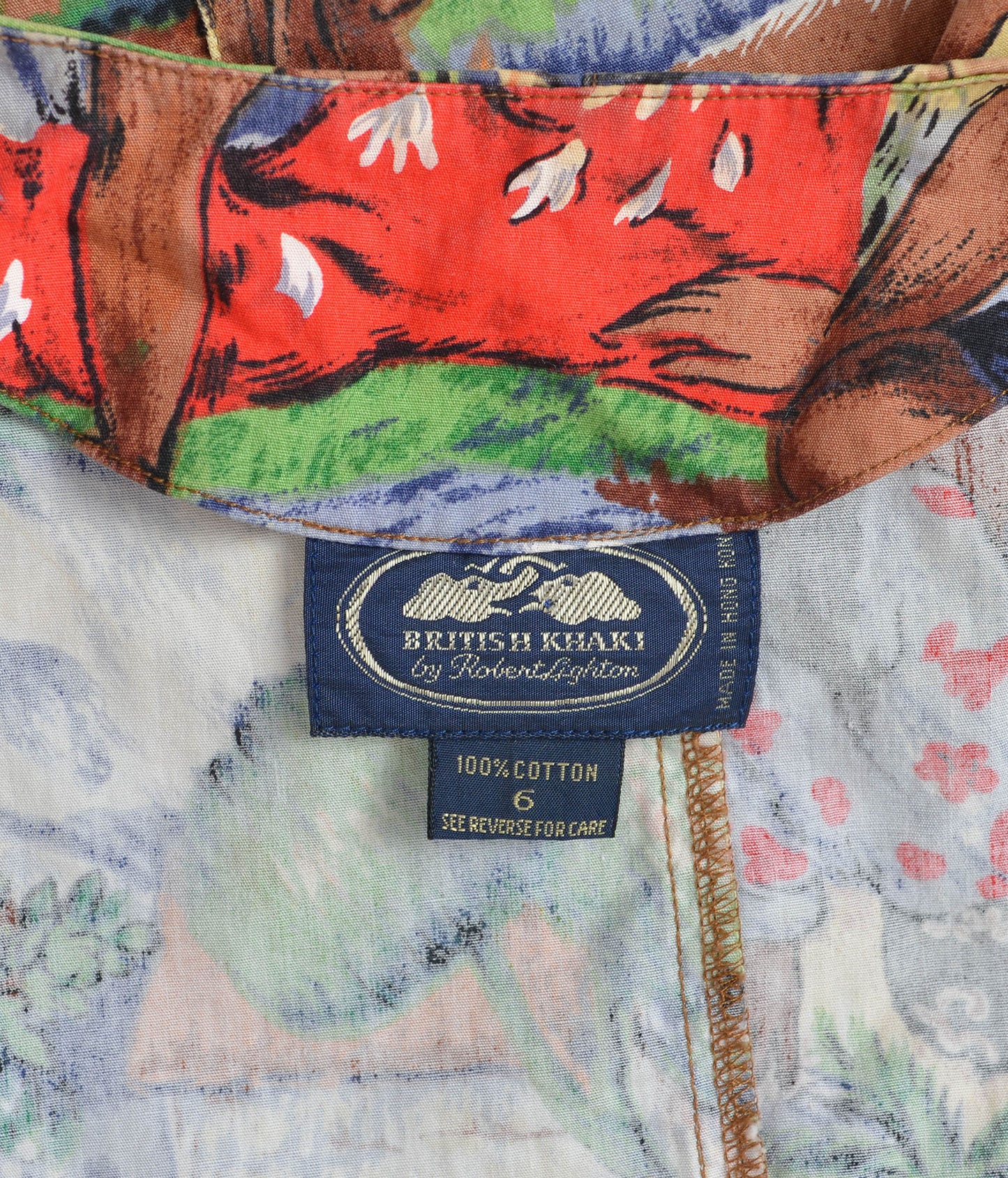 vintage 1990s scenic landscape native novelty print cotton sleeveless top.