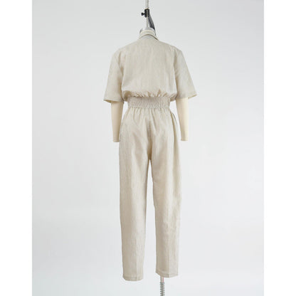 Vintage 90s gingham check windbreaker jumpsuit. 